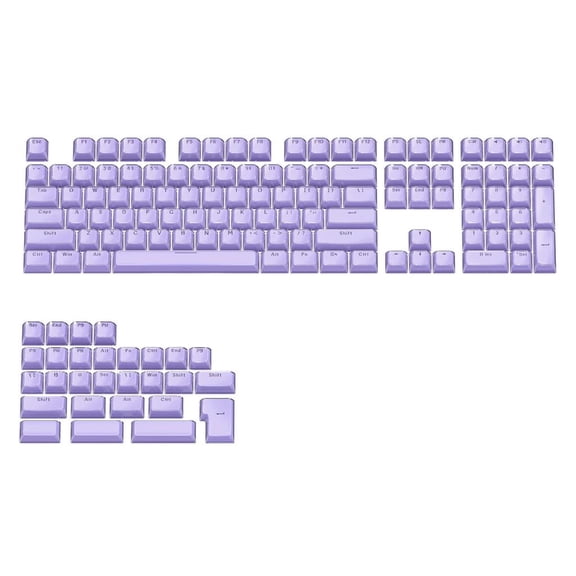 Tibvox 113Key Full Set Customized PC Crystal Jelly Keycap Double Shot Injection Keycaps