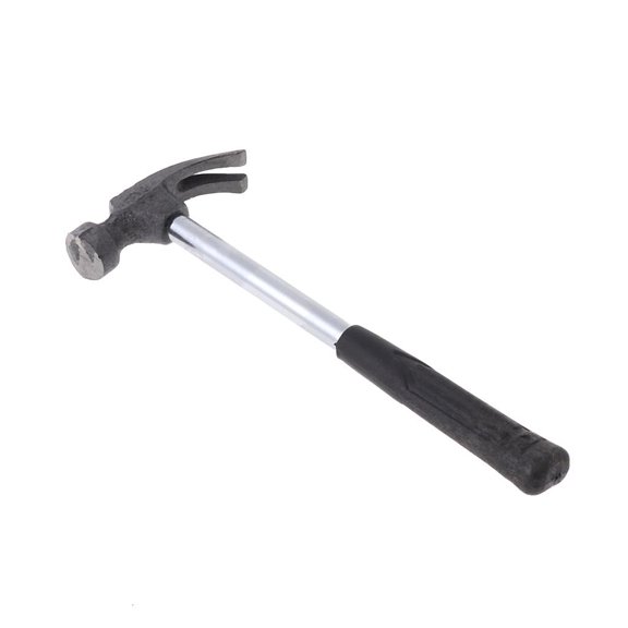 Tibvox 18cm Stainless Steel Hammer with Plastic Handle Hand Repair Tool For Woodworking