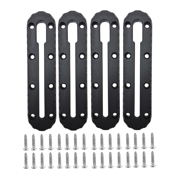 Tibvox 2/4Pcs Slide Track Rail Bracket Kayak Accessories Mount Track Easy to Install