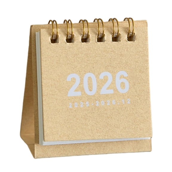 Tibvox 2025 Desktop Calendar Yearly Time Manegement Desk Decoration Simple For Students And Homemakers