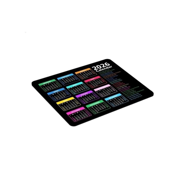 Tibvox 2026 Calendar Desk Mat Low Frictions Rubber Base For Home And Office Use