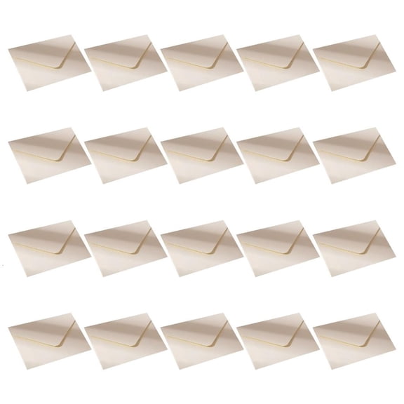 Tibvox 20Pcs Small Envelopes 4x2.76Inch Flipping Envelope Gift Card Holders For Wedding