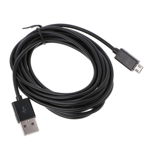 Tibvox 283cm/9.28ft Universal Controller Power Cord Cable Micro USB For Game Device Game Joystick Charging Accessories