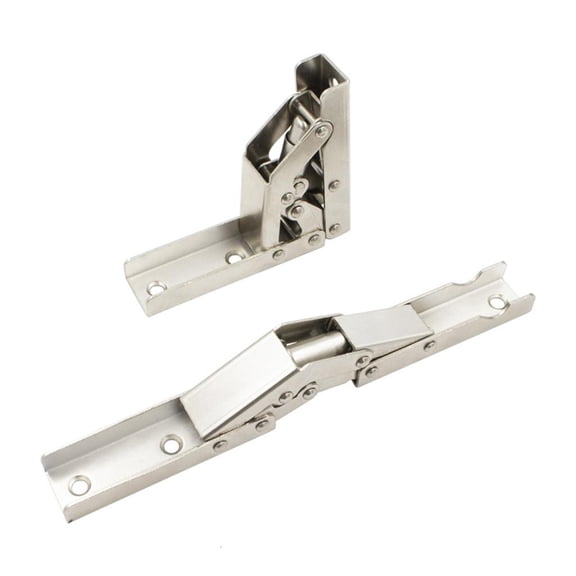 Tibvox 2Pcs 90 Degree Self-Locking Folding Hinge Concealed Hinge Space Saving