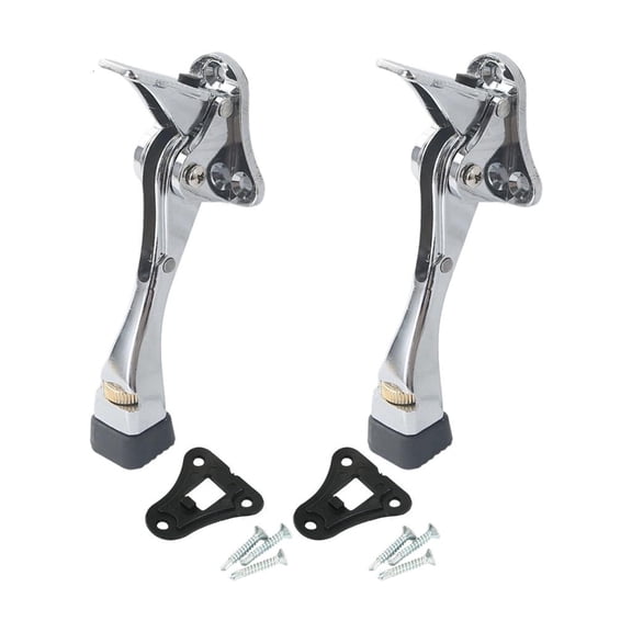 Tibvox 2Pcs Adjustable Kickdown Door Stop Door Holder Easy to Set Down and Release
