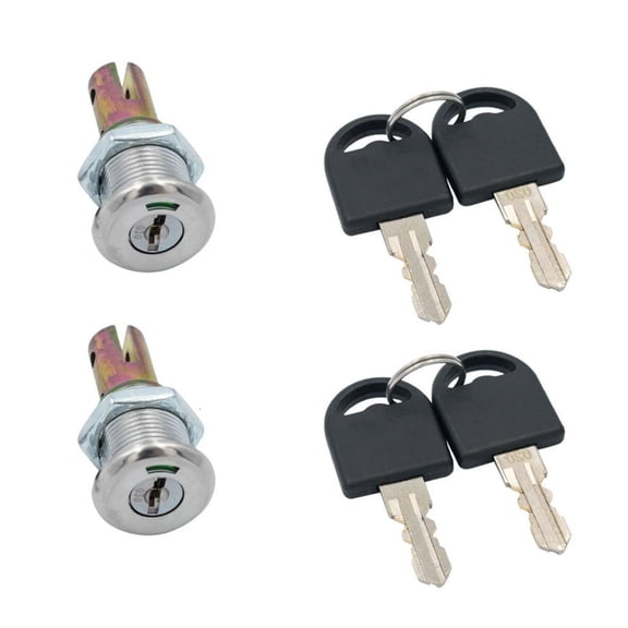 Tibvox 2Pcs Cabinet Lock with Key Cabinet Insert Linkage Drawer Lock Easy to Install