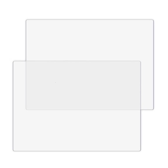 Tibvox 2Pcs Polycarbonate Cutting Board 9x6Inch Shatterproof Clear Plastic Cutting Pad For Chopping Slicing And Food Display