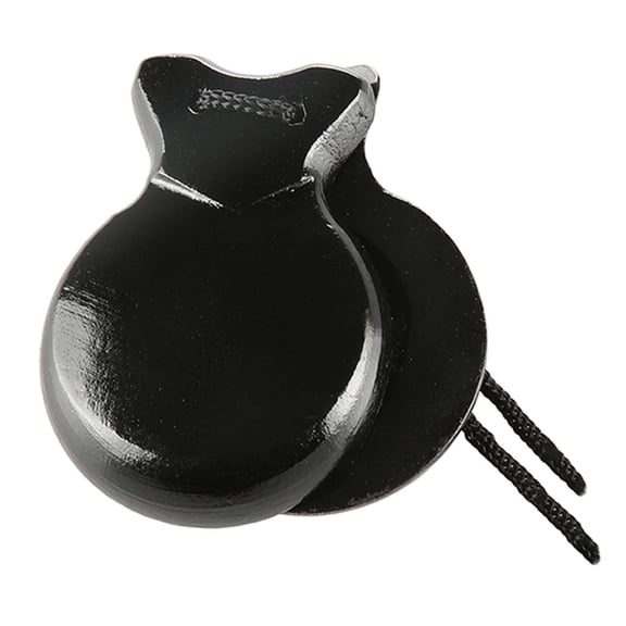 Tibvox 2Pcs Traditional Castanet Wood Spanish Castanets Flamenco Castanets with String