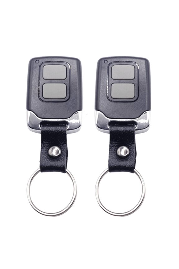 Tibvox 2pcs Compact Keychain Remotes Strong Plastic Construction Garage Door Keychain Remote Control for Garage Door Openers