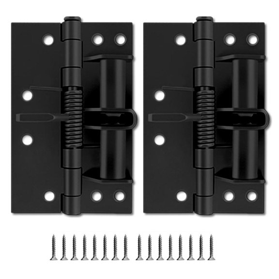 Tibvox 2pcs Spring Hinges With Positioning Feature for Securely Door Closures