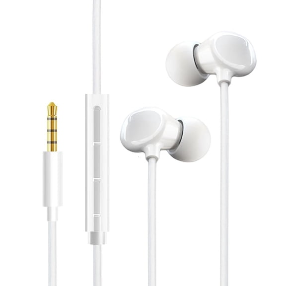 Tibvox 3.5mm Ceramic In Ear Headphone Delivering Clear Audios Quality Comfortable In Ea