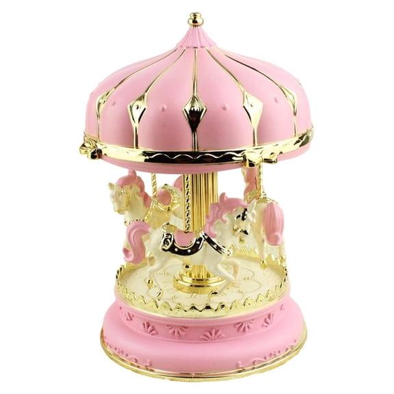 Tibvox 3 Horse Carousels Music Box Musical Carousels Horse Figurines Christmas Birthday Gift Carousels Horse Musical Lanterns