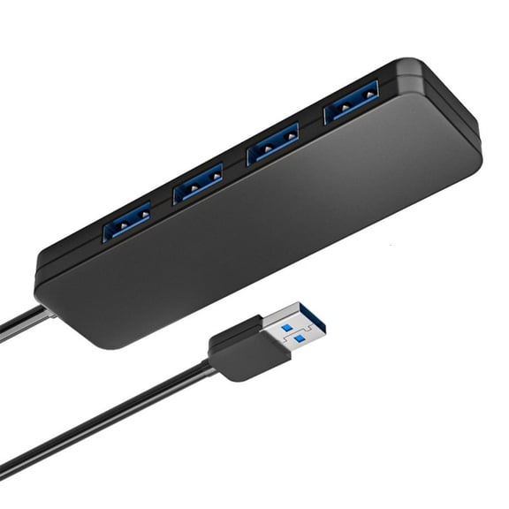 Tibvox 30cm/120cm 5Gbps Data Hub Multiport Adapter 4 in 1 USB Hub Universal Extender 4 Port USB 3.0 Hub for Laptop Keyboards