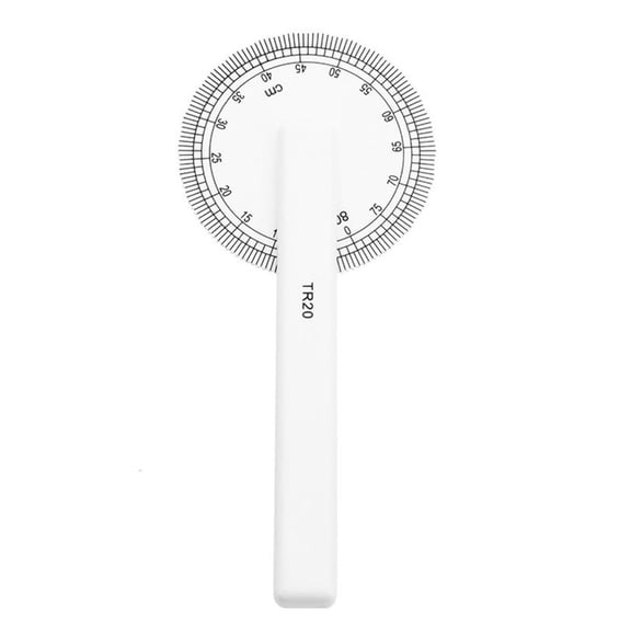 Tibvox 360 Degrees Rotating Quilting Ruler with Roller Wheel Circular Quilting Ruler Pattern Making Ruler for Fabric Making