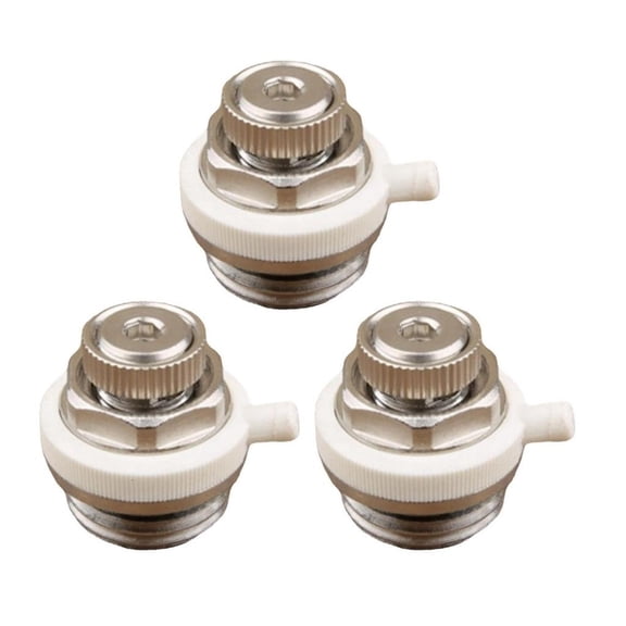 Tibvox 3Pcs Automatic Bleed Valves Replacement Self Bleeding Radiator Air Vent Valves 1/2inch 3/4inch Bleed Plugs Valves Enduring