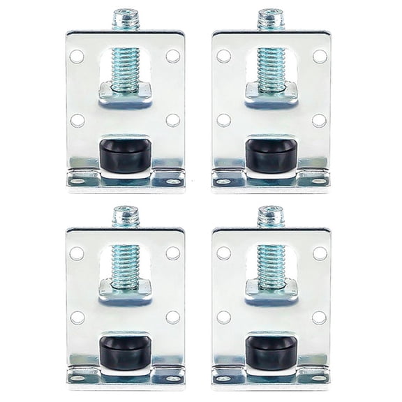 Tibvox 4 Pcs Cold Rolled Steel Leveling Feet, for Bench Leveling Legs Adjustable Hardwa