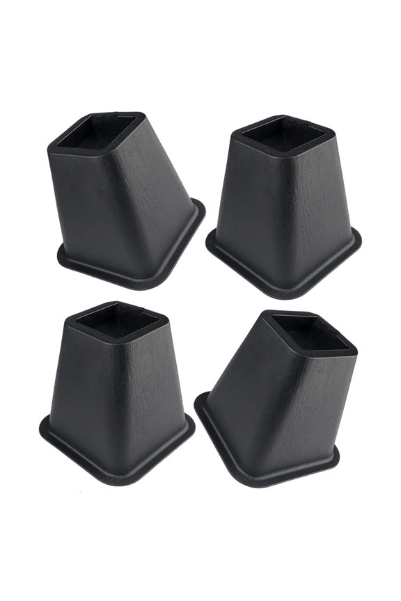 Tibvox 4Pcs 6Inch Thick Bed Leg Elevators Furniture Risers for Sofa Table Desk Support