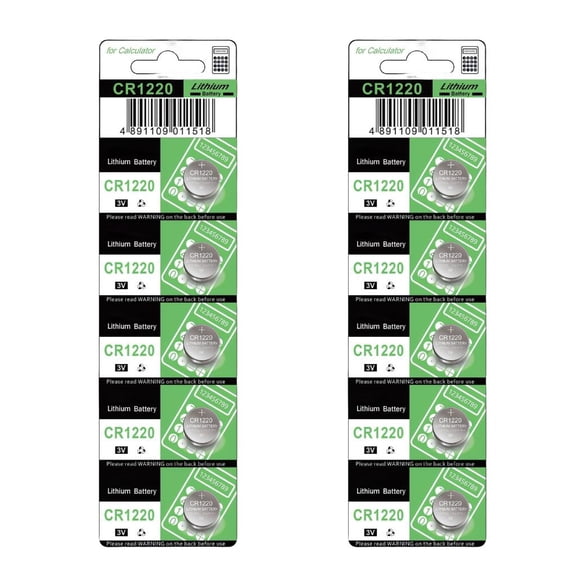 Tibvox 5/10Pcs CR1220 Lithiums Batteries for Keyless Entry Systems and Digital Scale