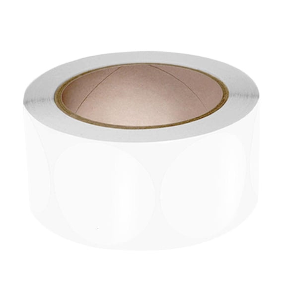 Tibvox 500Pcs Clear Round Seal Sticker Adhesive Wrapping Labels for Envelopes Mailing