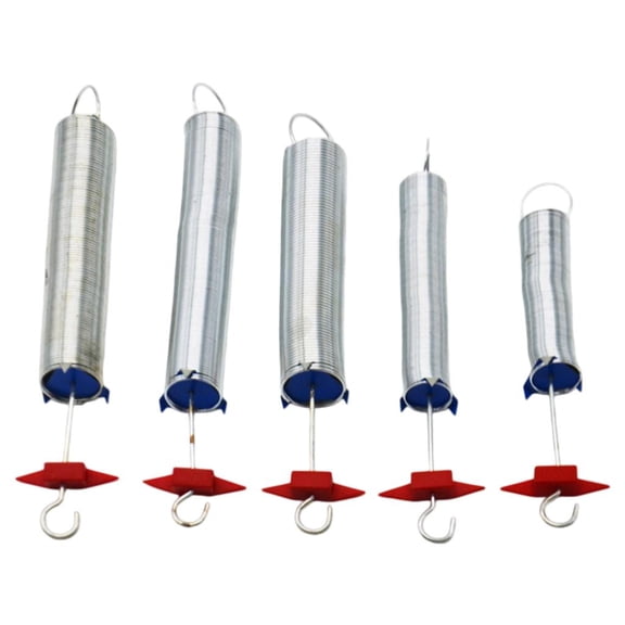 Tibvox 5Pcs Helical Springs Hooke's Law Mechanics Experimental Apparatus for Student