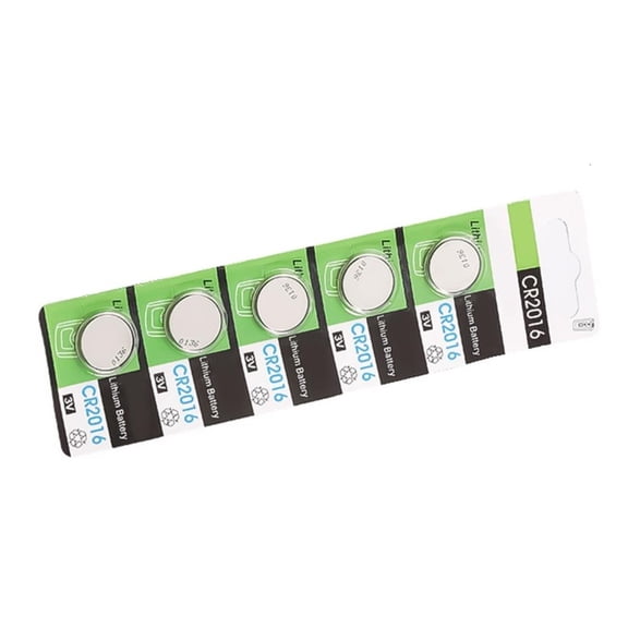 Tibvox 5Pieces CR2016 3V Lithium Button Cell Battery for Small Electronics and Gadgets