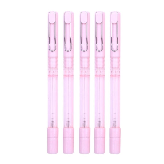 Tibvox 5x Refillable Ballpoint Pens 2-in-1 Pump Spray Bottle Perfume Gel Pen Portable Lightweight for Writing Signature Drawing