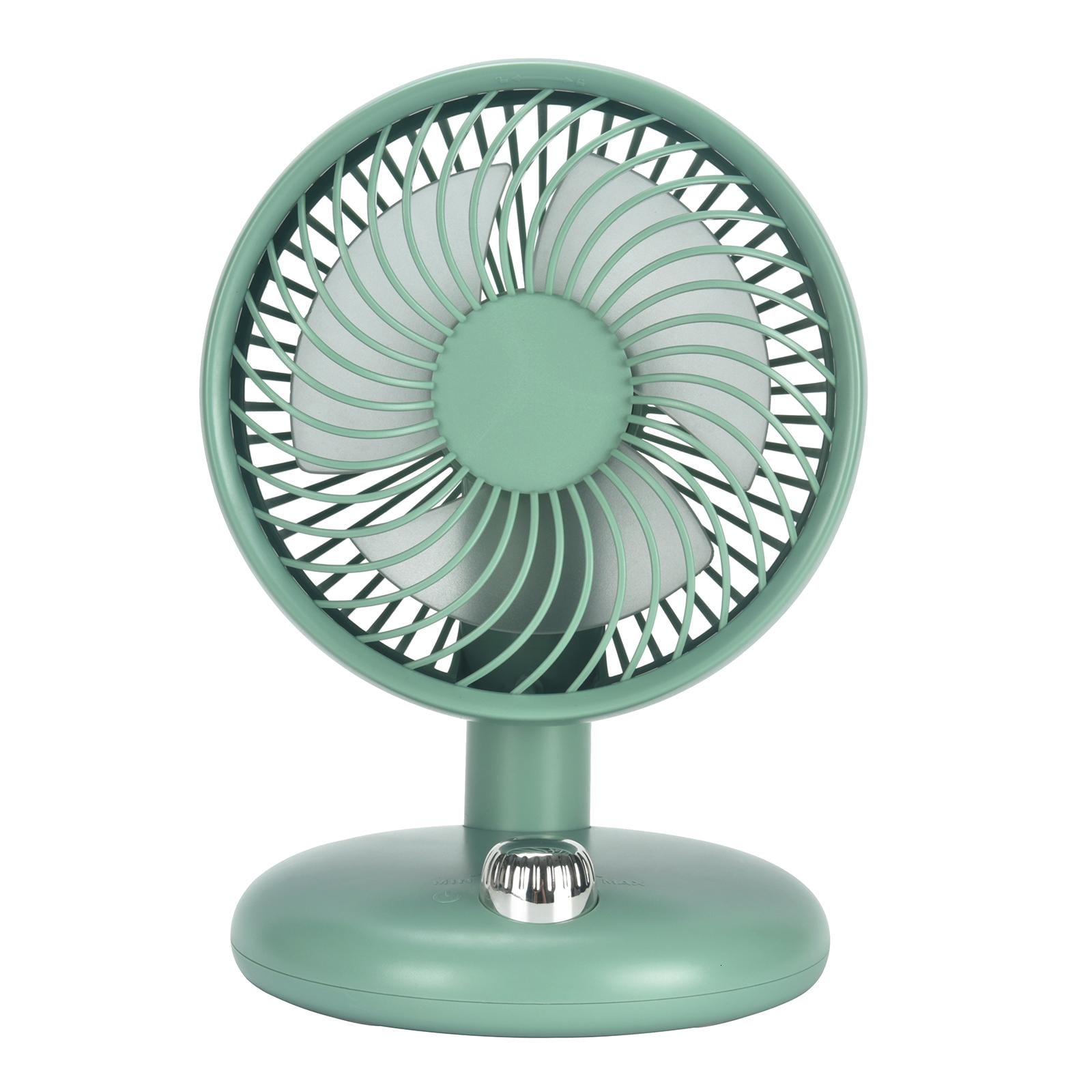 Tibvox 6.49in Table Fan Rechargeable Oscillating Fan Air Circulator Fan for Kitchen