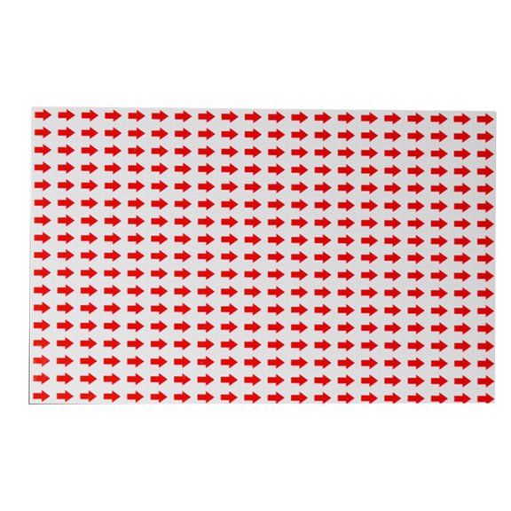 Tibvox 60 Sheets/Pack Self Adhesive Arrows Stickers Labels for Repair Shop Factory