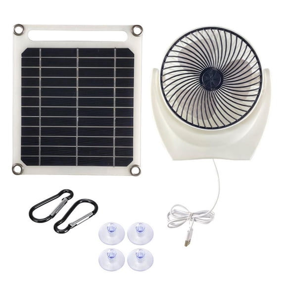Tibvox 6W Solar Exhaust Fan Air Extractor Mini Ventilator Solar Panel Powered Fan
