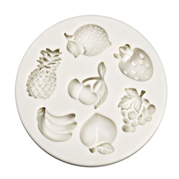 Tibvox 8 Cavity Flower Fruit Vegetable Silicone Food Grade Mould Resin Ceramics Candy