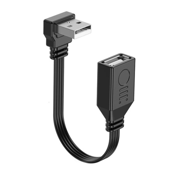 Tibvox 90 degree USB2.0 Extension Cable for Mouse Keyboard Usb Data Charging Connector