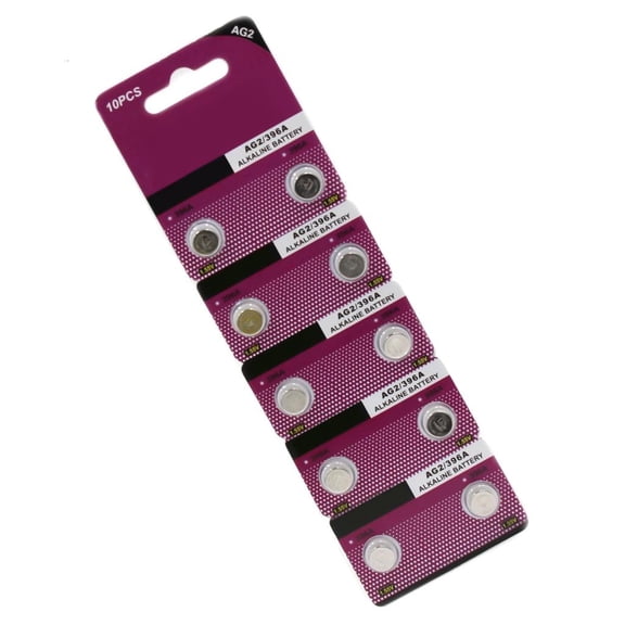 Tibvox AG2/LR726/396 Watch Battery Alkaline Button Cells Batteries for Small Devices
