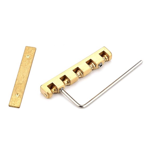 Tibvox Adjustable 5 String Electric Basses Nut Brass Roller Basses Nut Replacement
