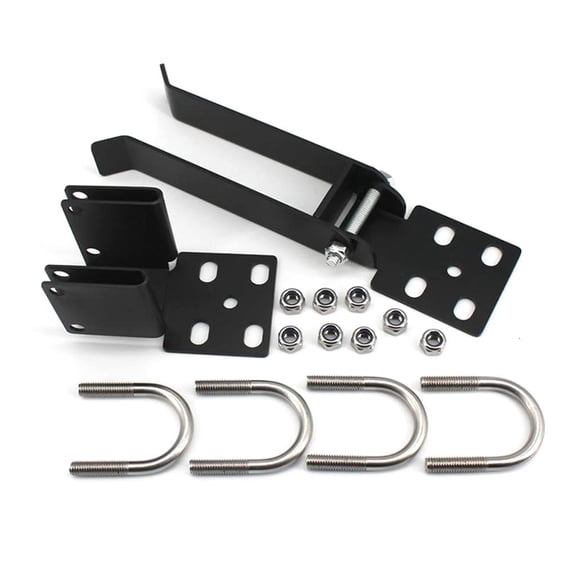 Tibvox Adjustable Chain Link Double Gate Latches with Padlock Holes Weatherproof Latches for enhances Security for 1.375in Frame