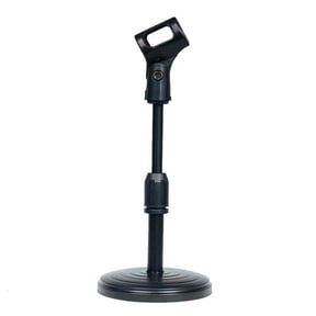 Tibvox Adjustable Desktop Microphone Stand with Sturdy Base for Recording Podcasting