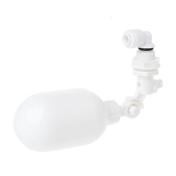 Tibvox Adjustable External Float for Valve 1/4" Quick Connect Plastic Float Ball for Valve Automatic Filling Fish for Tank Aqua