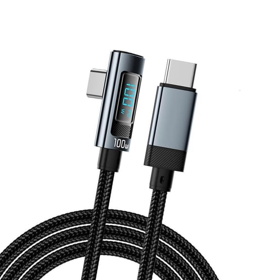 Tibvox Advanced USB C To C Cable Flexible 1M USB C Cable with LED Power Indicates Braided Designs For Enhances Durability