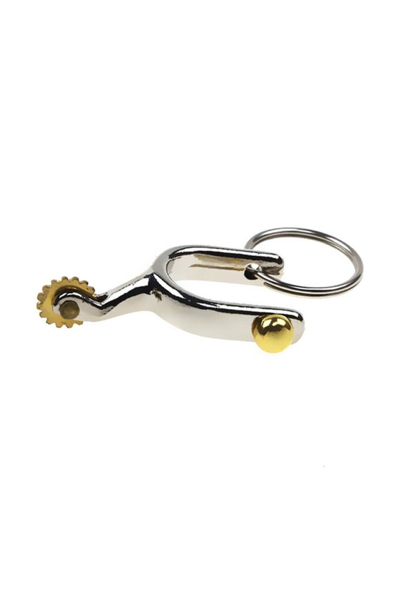 Tibvox Alloy Spur Keyring Elegant Charm Spur Key Accessory Key Holder Alloy Texture