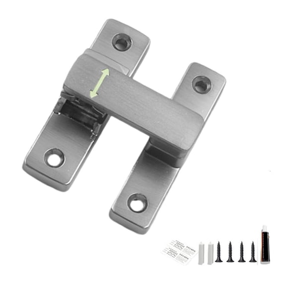 Tibvox Antitheft Barn Door Lock 90/180 Degree Sliding Door Lock Zinc Alloy Flip Safety Door Lock Protect Privacy Lock Hardware