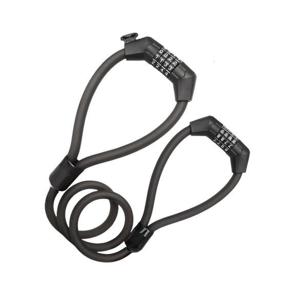 Tibvox Antitheft Bicycles Combination Lock Security Padlocks Light Weight Double Head Password Lock for Outdoor Cycling