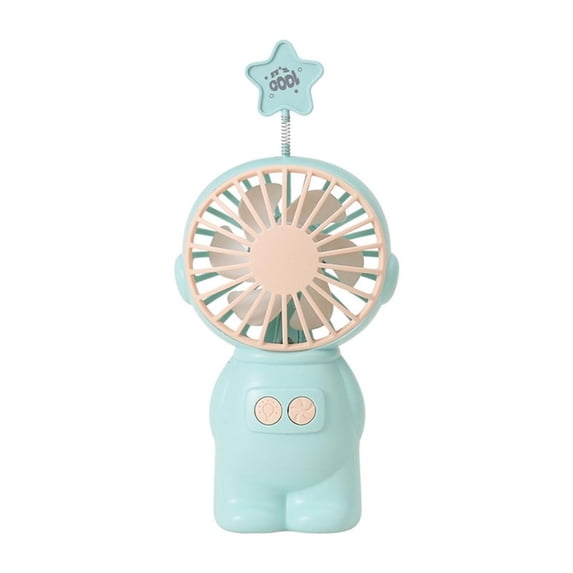 Tibvox Astronaut Portable Fan with LED Lighting USB Rechargeable Cooling for Kids Adult