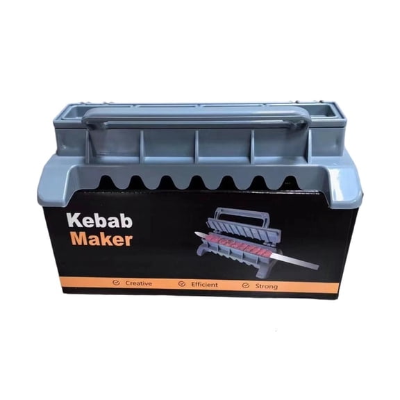 Tibvox BBQ Meat Skewer Machine Barbecue Meat Stick Device Manual Kebab Making Tool