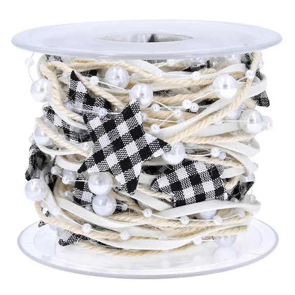Tibvox Beaded Fringe Trim Star Trim Ribbon Hallow Ribbon Star Trim Ribbon Trim Ribbon