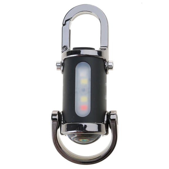 Tibvox Bright LED Keychain Light Rechargeable Flashlight Pendant Keyring for Camping