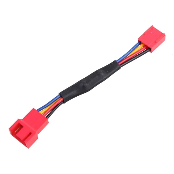 Tibvox CPU Fan Speed Down Line 4-pin Temperature Control PWM Deceleration / Noise Reduction Computer Fan Speed Regulati Line