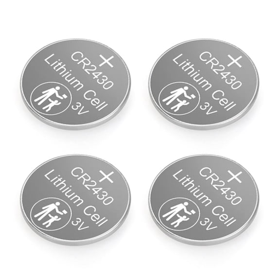 Tibvox CR2430 3V Button Cell Battery 285mAh Lithium Coin Cell for Watch Alarm Clock Small Electronics Easy to Repalce