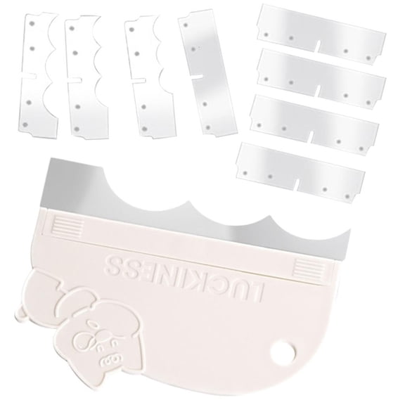 Tibvox Cake Decorating Essential Frosted Smoother Patterned Edges Cake Scrapers Comb