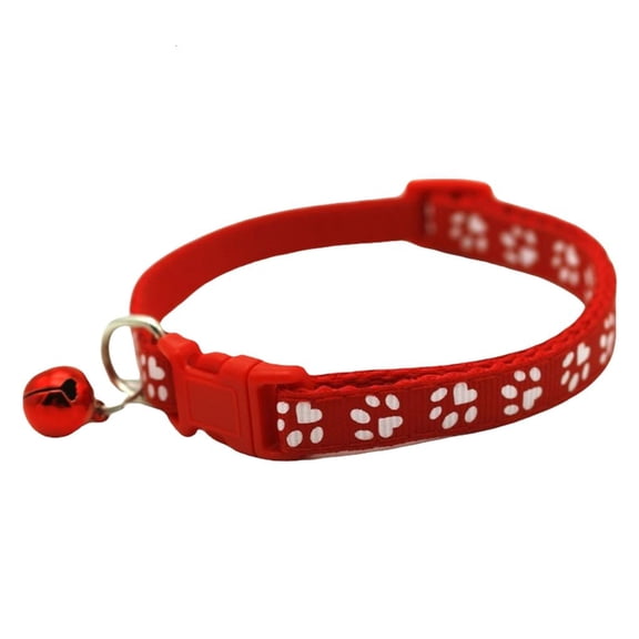 Tibvox Cats Accessory Bells Collar With Adjustable Hook Safety Monitoring Collar for Pet