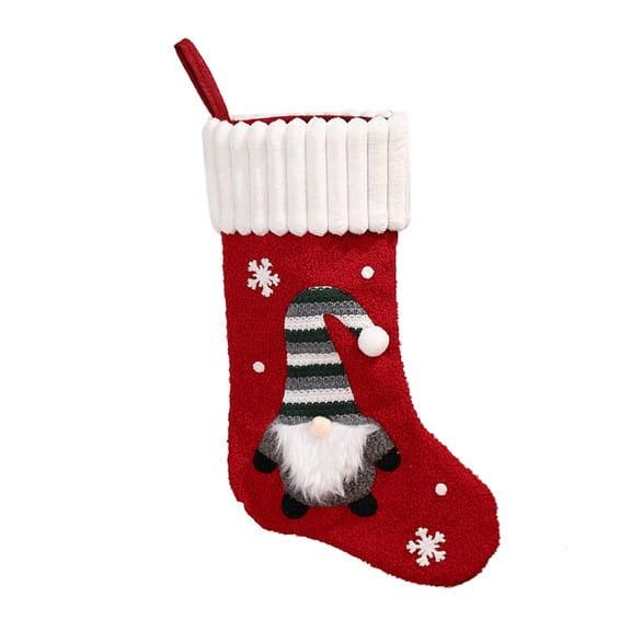 Tibvox Christmas Candy Stockings Bag Merry Christmas Socks Hanging Tree Decoration