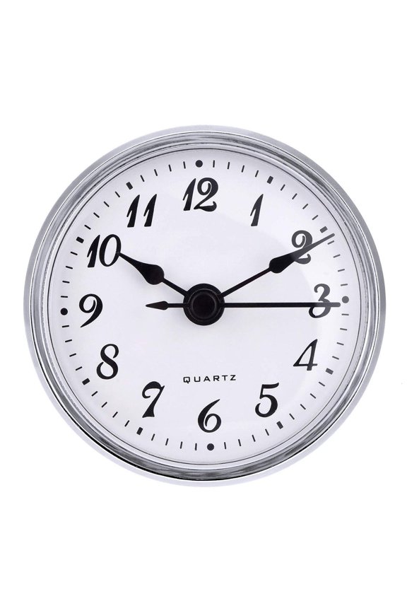 Tibvox Classic Clock Craft Insert Clocks Movement Quartz Diameter 70mm Number for Home DIY Crafts Multifunctional Installation